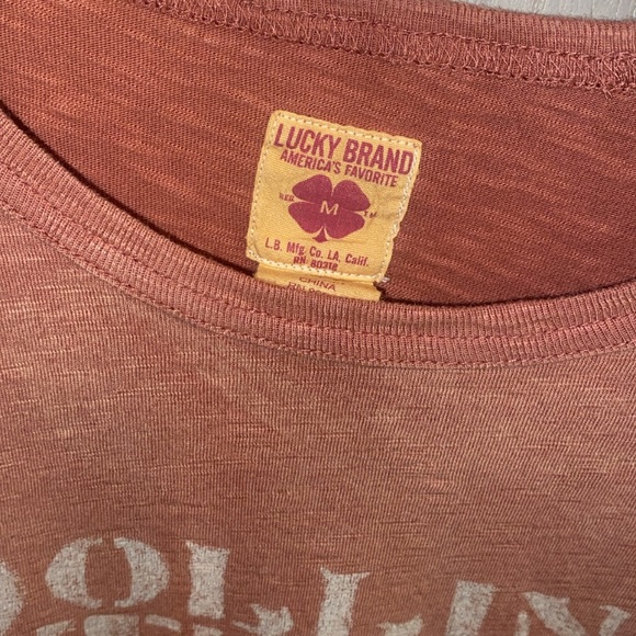 Lucky Brand Distressed T-Shirt (Size Medium) - Picture 2 of 2